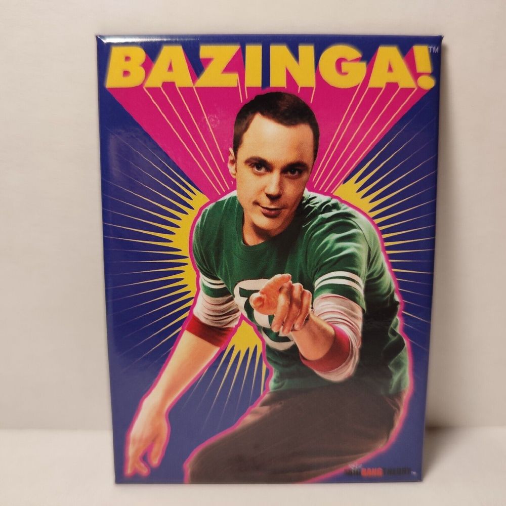 Big Bang Theory Sheldon Bazinga Fridge Magnet Official TV Show Collectible Decor